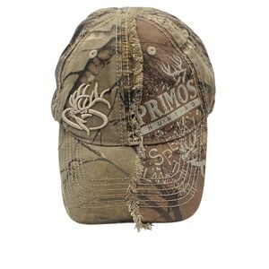 Primos Hat Cap Strap Back Camo Deer Antler Embroidered Men's One Size Hunting
